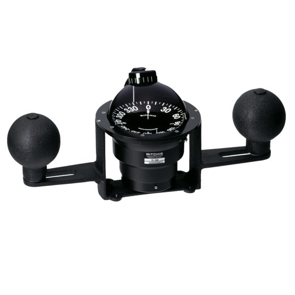 Ritchie YB-600 Globemaster Steel Boat Compass - Yoke Mounted - Black