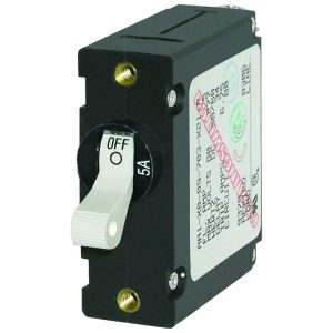 Blue Sea 7202 AC/DC Single Pole Magnetic World Circuit Breaker - 5AMP