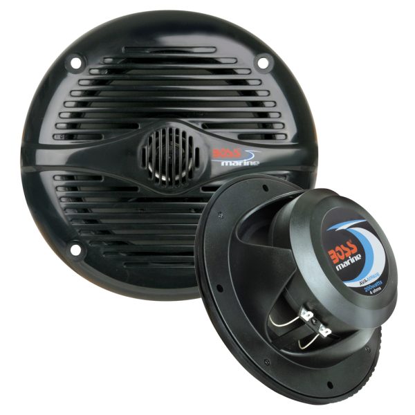 Boss Audio MR50B 5.25" Round Marine Speakers - (Pair) Black