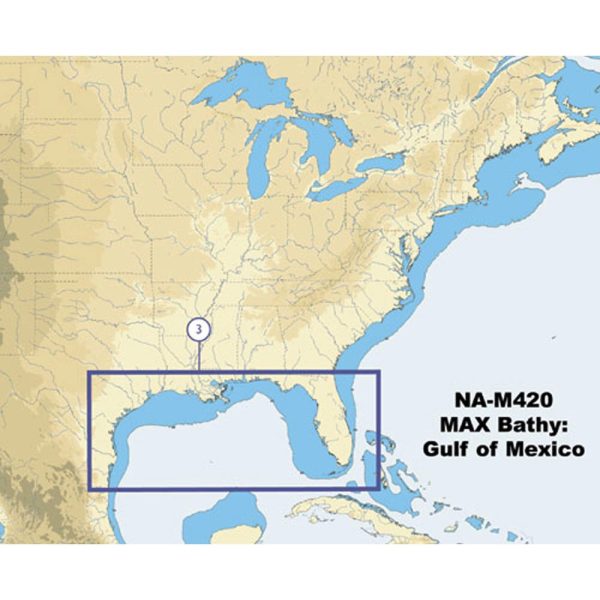 C-Map NA-M420 Gulf of Mexico Bathy Chart - C-Card