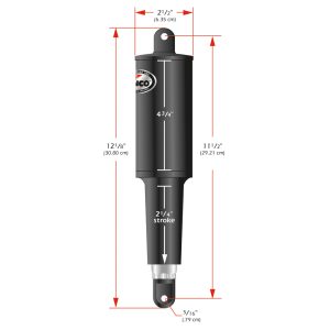 Lenco 101 Standard Actuator - 24V - 2-1/4" Stroke