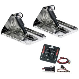 Lenco 18" x 14" Heavy Duty Performance Trim Tab Kit w/LED Indicator Switch Kit 12V