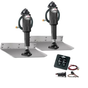 Lenco 9" x 9" Standard Trim Tab Kit w/Standard Tactile Switch Kit 12V