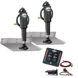 Lenco 9" x 12" Standard Trim Tab Kit w/LED Integrated Switch Kit 12V