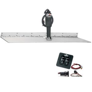 Lenco 12" x 18" Super Strong Trim Tab Kit w/Standard Tactile Switch Kit 12V