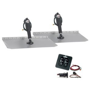 Lenco 12" x 24" Standard Trim Tab Kit w/Standard Tactile Switch Kit 12V