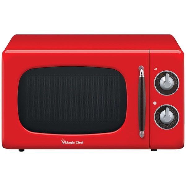 Magic Chef MCD770CR .7 Cubic-ft 700-Watt Retro Microwave (Red)