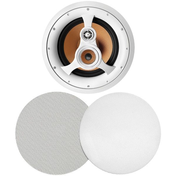 BIC America H-310C 250-Watt 3-Way 10" In-Ceiling Speaker with Pivoting Tweeter & Midrange Plus Metal & Cloth Grilles