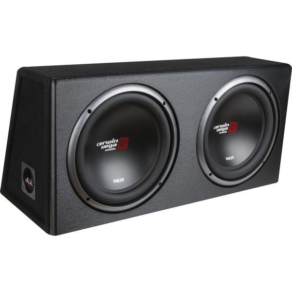 Cerwin-Vega Mobile XE10DV XED Series Dual Subwoofers in Loaded Enclosure (XE10DV