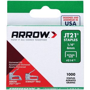 Arrow 21424 JT21 Thin Wire Staples