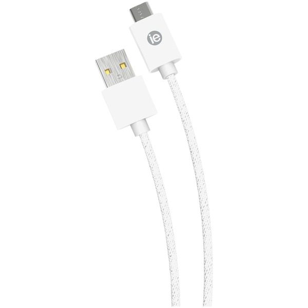 iEssentials IEN-BC10C-WT Charge & Sync Braided USB-C to USB-A Cable