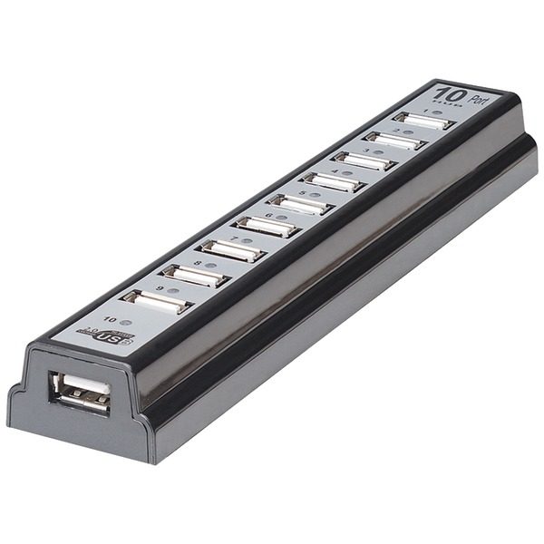 Manhattan 161572 10-Port USB 2.0 Desktop Hub