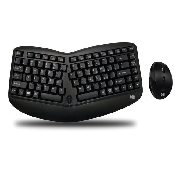 Kodak TRUFORM 1150 TRUFORM 1150 Wireless Ergonomic Mini Keyboard and Optical Mouse