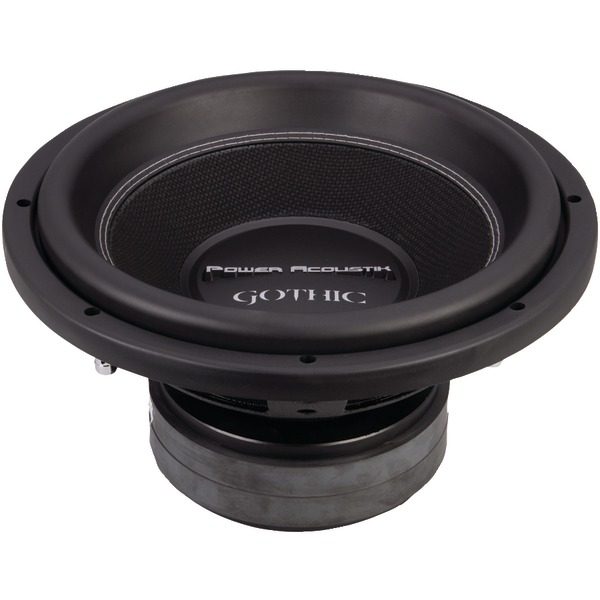 Power Acoustik GW3-12 Gothic Series 2ohm Dual Voice-Coil Subwoofer (12"