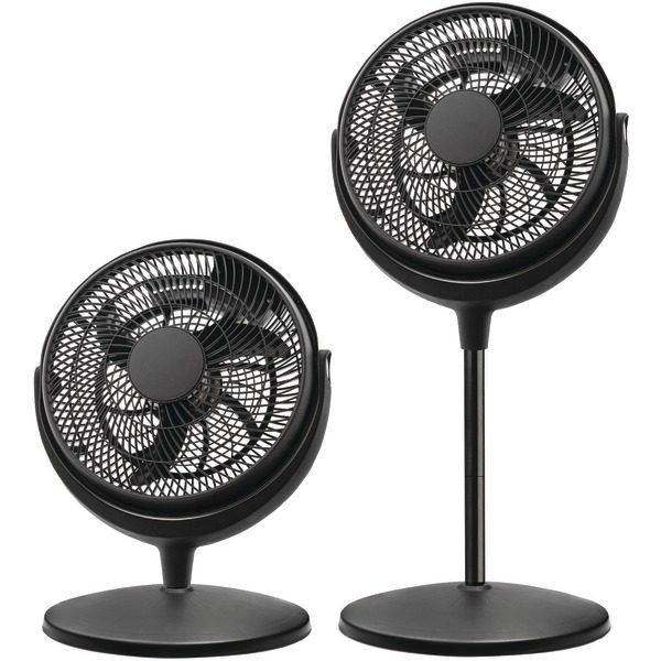 Brentwood Kool Zone F-1221B 12-Inch 2-in-1 Air Circulator Stand Fan