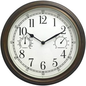 Westclox 33027 12" Indoor/Outdoor Wall Clock