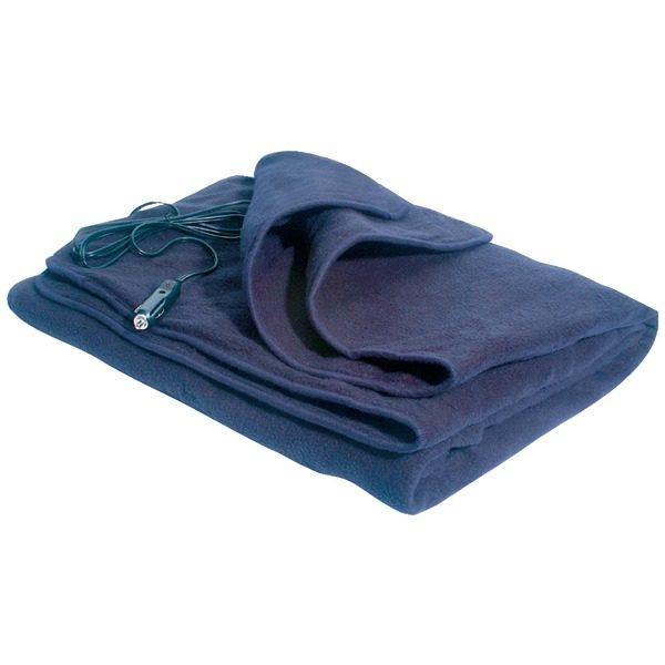 MAXSA Innovations 20013 Comfy Cruise 12-Volt Heated Travel Blanket (Navy)