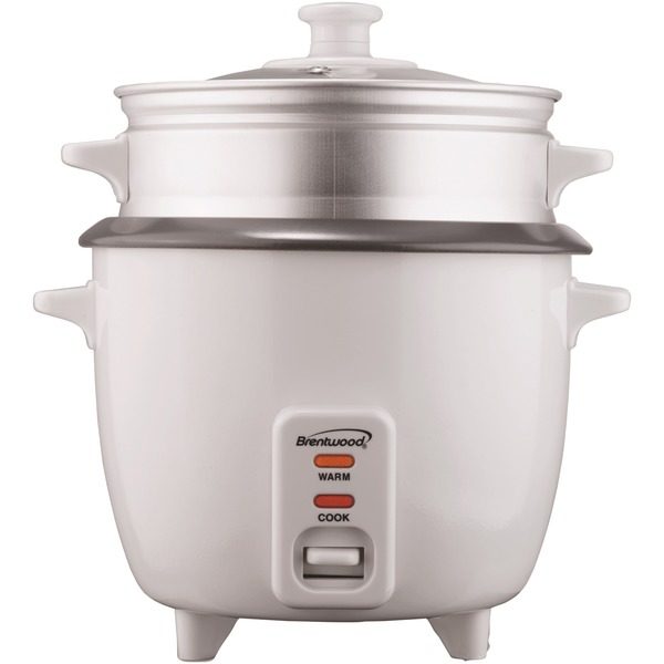 Brentwood Appliances TS-480S Rice Cooker with Food Steamer (15 Cups