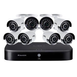 Lorex DK162-88CA 4K Ultra HD 16-Channel Security System with 2 TB DVR and Eight 4K Ultra HD Color Night Vision Bullet Cameras with Smart Home Voice Control