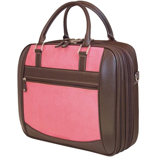 Mobile Edge MESFEBX 16" PC/17" MacBook ScanFast Element Briefcase (Pink Suede)