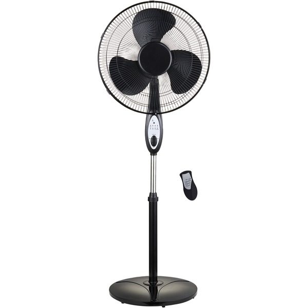 Optimus F-1872BK 18" Oscillating Stand Fan with Remote