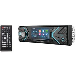 Power Acoustik PD-348B 3.4" Incite Single-DIN In-Dash Detachable LCD Touchscreen DVD Receiver with Bluetooth