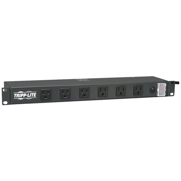 Tripp Lite RS1215-RA 1U Rack-Mount 12-Outlet 120-Volt Transformer-Friendly Power Strip