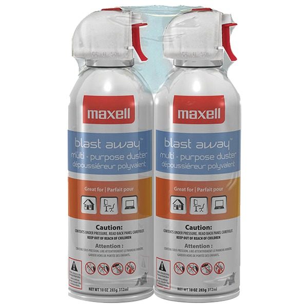 Maxell 190026 - CA4 Blast Away Canned Air (2 pk)