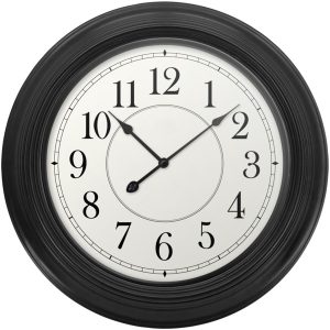 Westclox 32213BK-22CN 22-Inch Wall Clock with Black Case