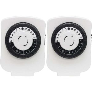 GE 15417 Indoor Plug-In 24-Hour Basic Mechanical Timers
