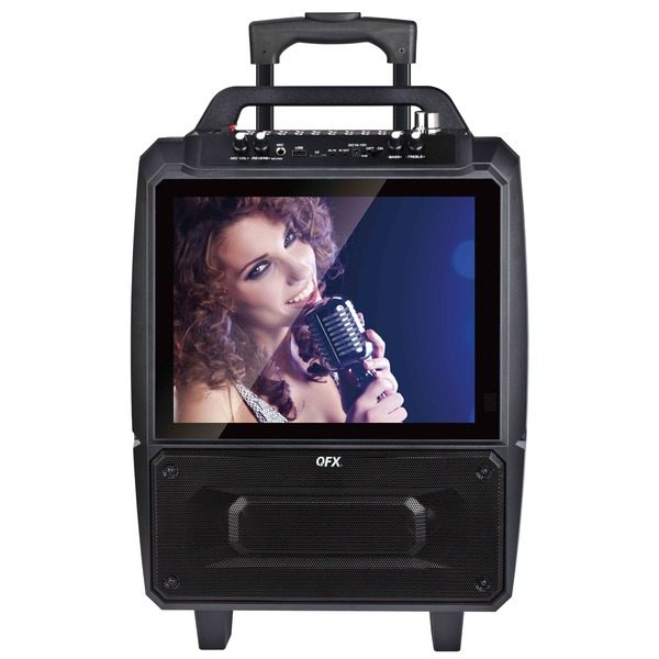 QFX KAR-812 Portable Karaoke Speaker System with Bluetooth