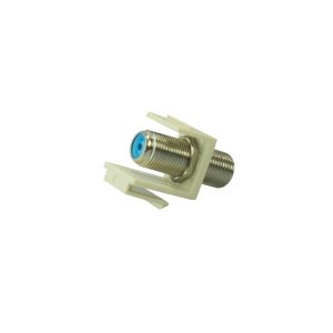 DataComm Electronics 20-3302-LA 3 GHz F-Connector Keystone Insert (Lite Almond)