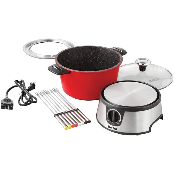 THE ROCK by Starfrit 024704-002-0000 THE ROCK by Starfrit 3.2-Quart Electric Fondue Set