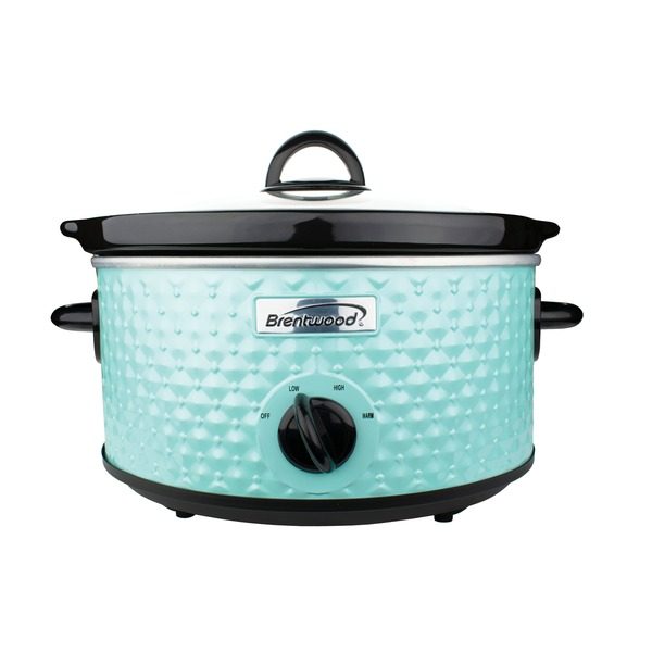 Brentwood Appliances SC-136BL 3.5-Quart Diamond-Pattern Slow Cooker (Blue)