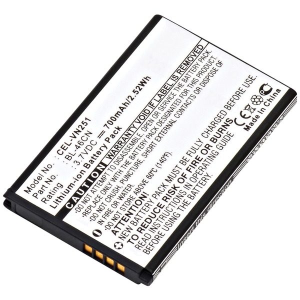 Dantona CEL-VN251 CEL-VN251 Replacement Battery