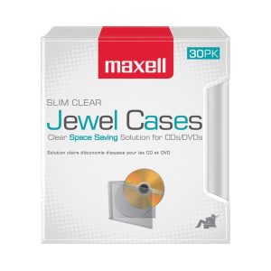 Maxell 190159 Clear Jewel Cases