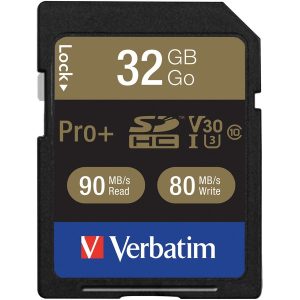 Verbatim 49196 Class 10 32GB Pro Plus 600X SDHC Memory Card