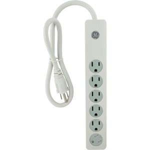 GE 14089 6-Outlet Surge Protector with 3ft Cord