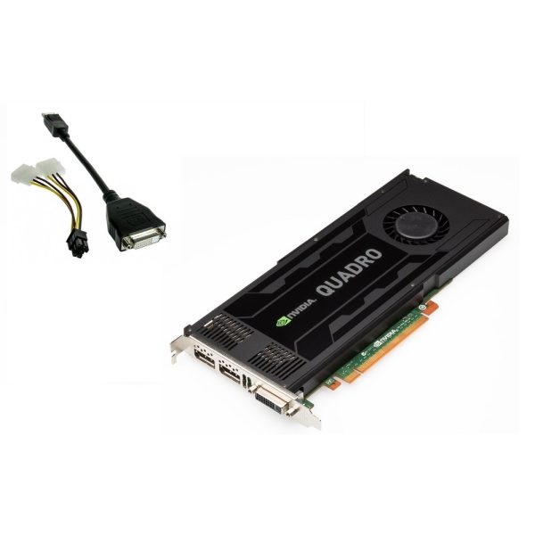 3GB nVIDIA Quadro K4000 DVI-I 2x Display Ports GDDR5 PCI Express 2.0 x16 OEM 641000000000