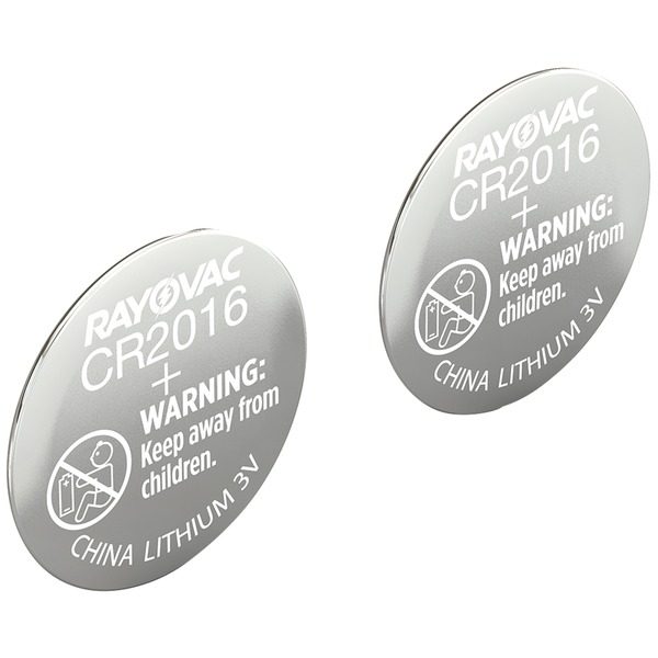 RAYOVAC KECR2016-2A 3-Volt Lithium Keyless Entry Battery (2 pk; CR2016 Size)