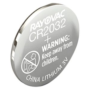 RAYOVAC KECR2032-1C 3-Volt Lithium 2032 Keyless Entry Battery