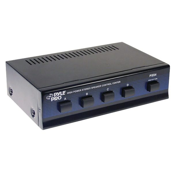 Pyle PSS4 High-Power Stereo Speaker Selector (4 Channels)