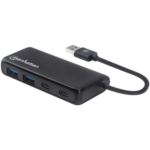 Manhattan 164887 4-Port USB 3.2 Gen 1 Hub (USB-A to USB-C)