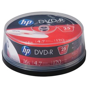 HP DM16025CB 4.7GB 16x DVD-R (25-ct Cake Box Spindle)