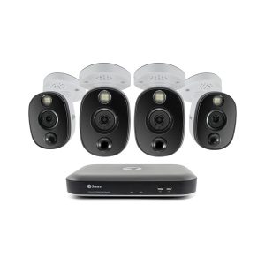 Swann SWDVK-455804WL-US 4K Surveillance System Kit with 4-Channel 1 TB DVR and Four 4K Cameras