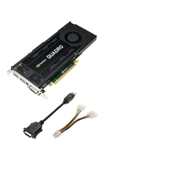 4GB nVIDIA Quadro K4200 DVI 2x DisplayPort PCI Express 2.0 x16 Video Card 490-BCJB