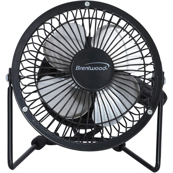 Brentwood Kool Zone F-4BK 4-Inch 4-Watt Desk Fan