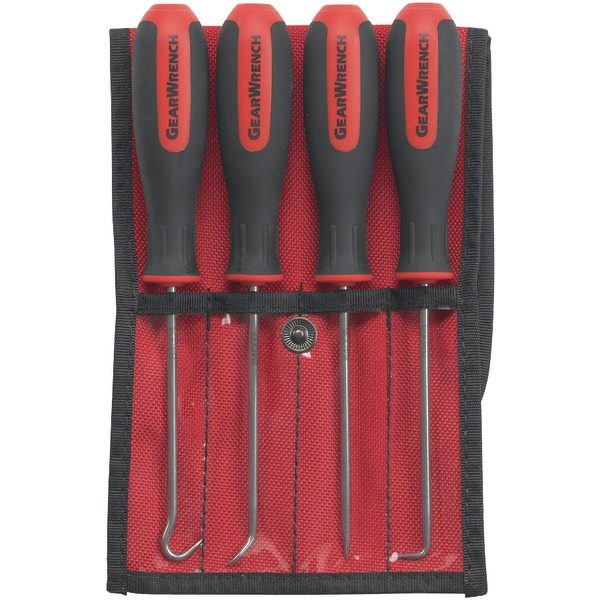 GearWrench 84040 4-Piece 3 1/8" Mini Hook & Pick Set