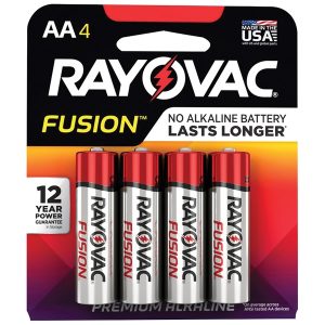 RAYOVAC 815-4TFUSK FUSION Advanced Alkaline AA Batteries