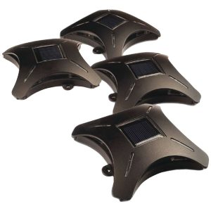 MAXSA Innovations 47335 Ninja Star Solar Deck Lights